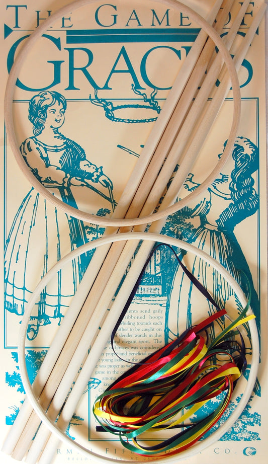 Game of Graces set packaged, a traditional outdoor game