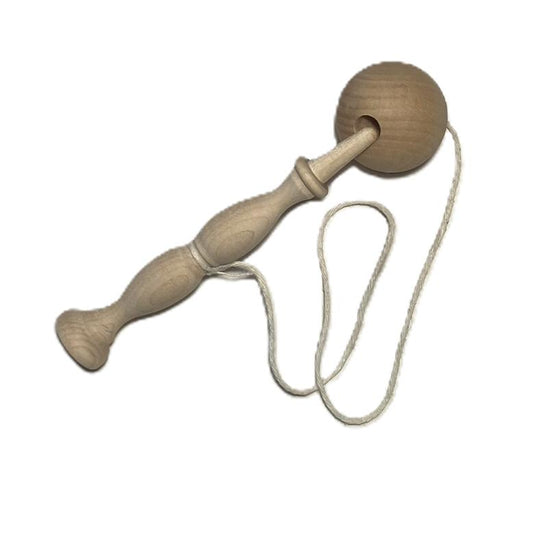 Bilboquet, as known as bilbo-catcher, a traditional wooden cup and ball toy